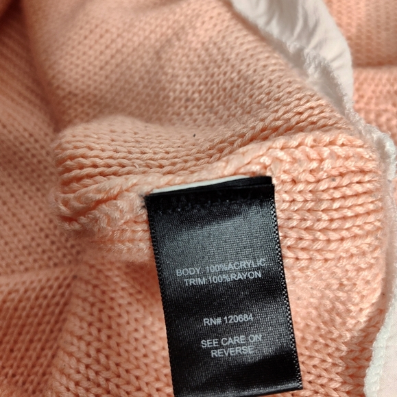 Torrid Oversized Peach Knit Scoop Neck Sweater size 4X - Picture 6 of 9